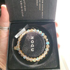 Peach | .925 Sterling Gold Vermeil | Mermaid Glass Bead Bracelet